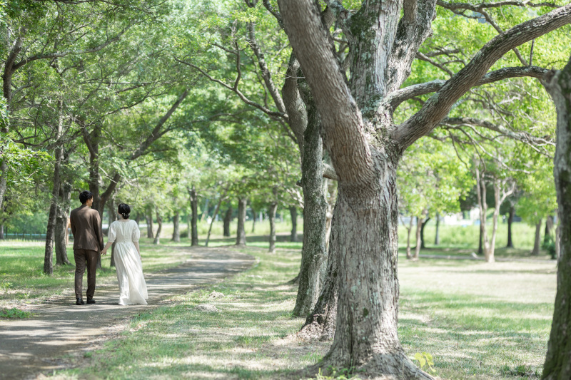 お二人はお顔だしがお恥ずかしいとのことなので。