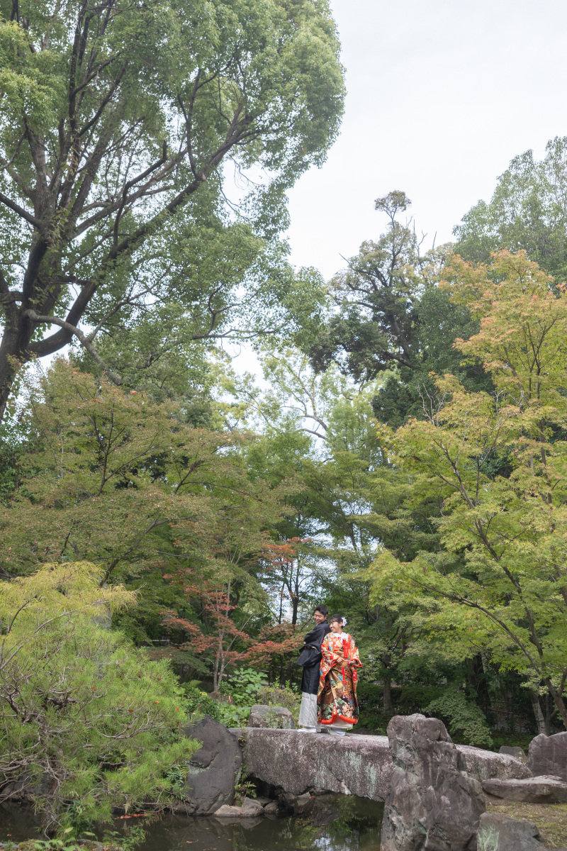 庭園の引きのスケール感はこんな様子です。