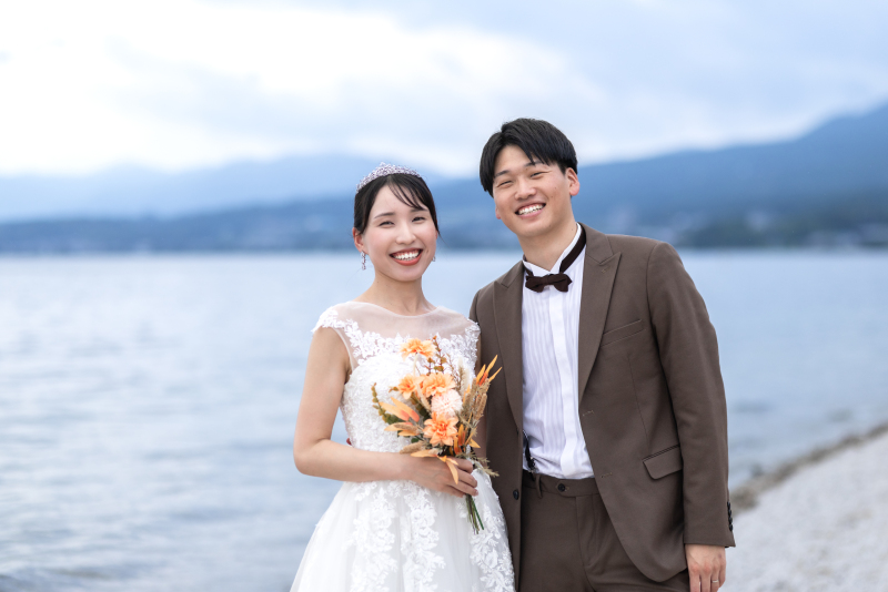 夏の終わりの素敵なお二人の琵琶湖ロケ