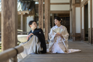 西教寺から琵琶湖を楽しみ尽くしたお二人とご家族。