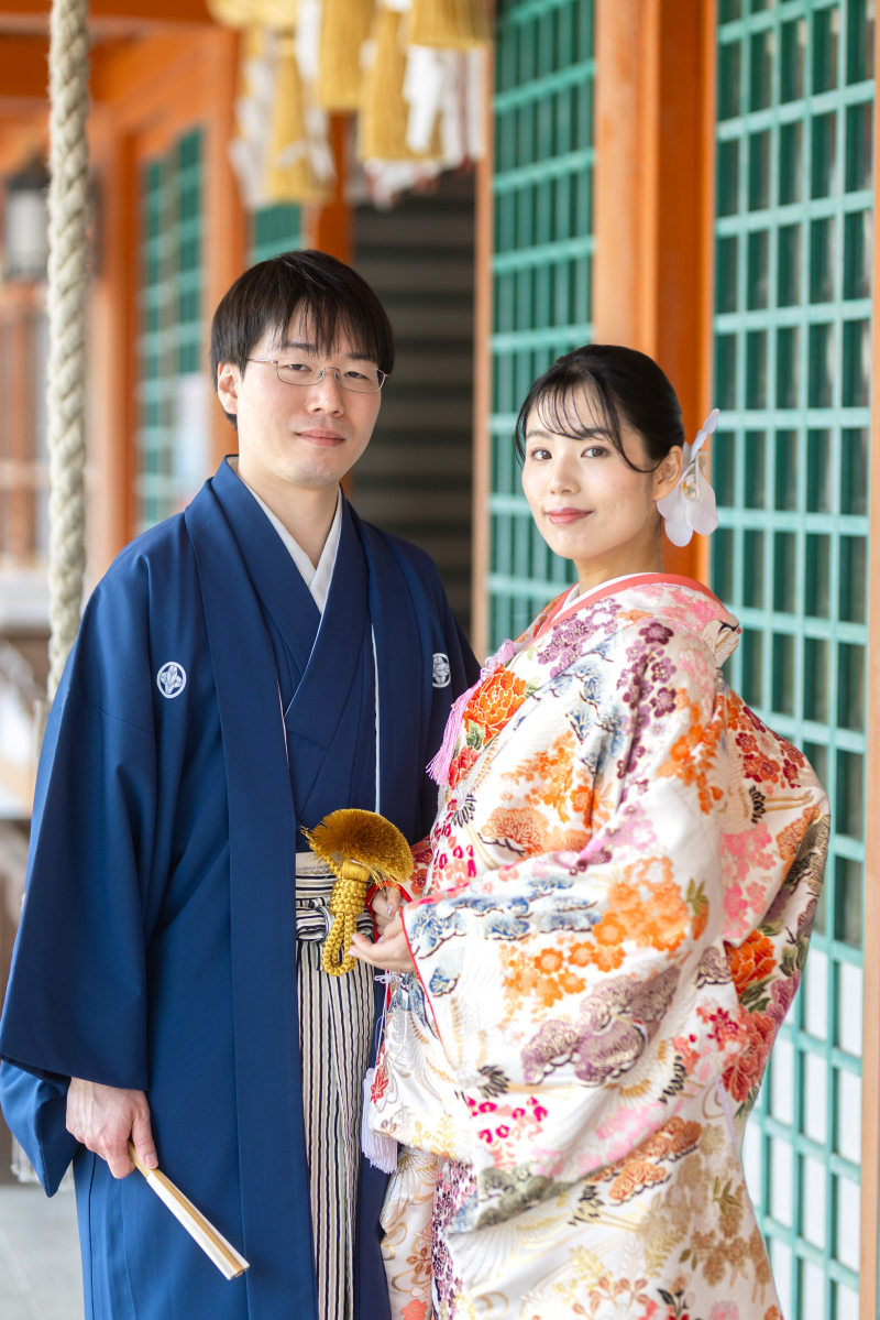 新郎様もお召替え。