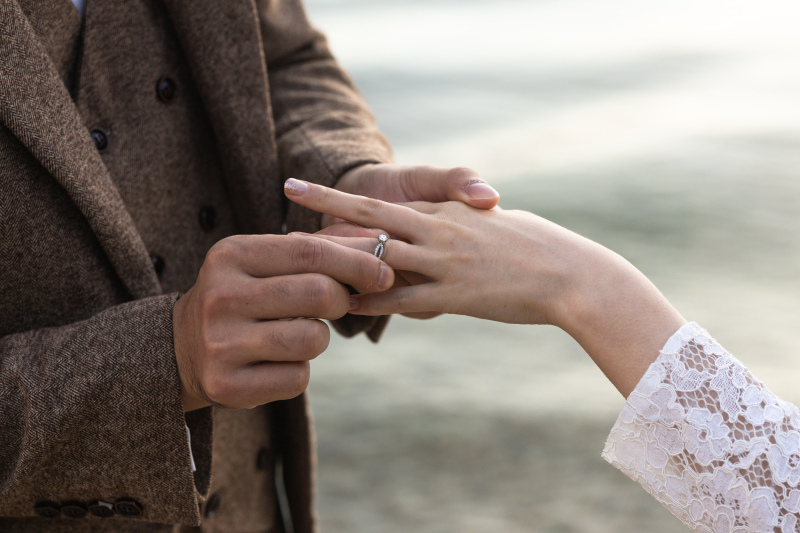 素敵なエンゲージシーン。