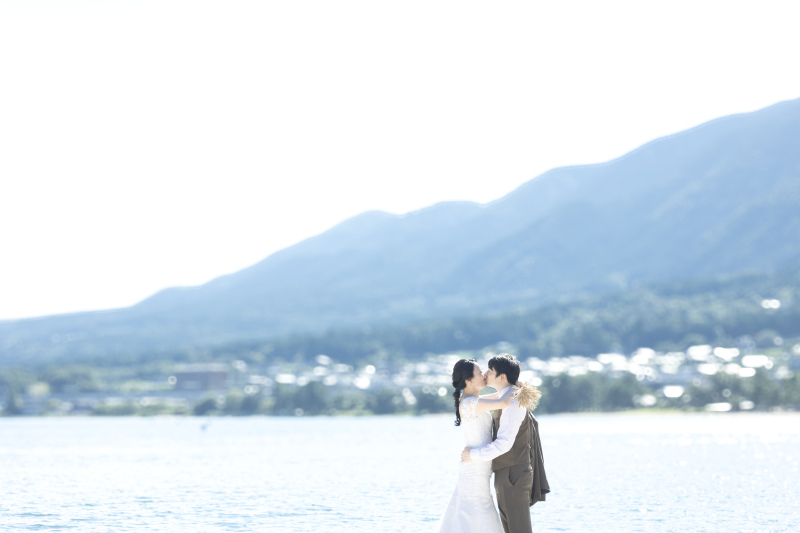 ファイナルのカットは山並みを背景に★