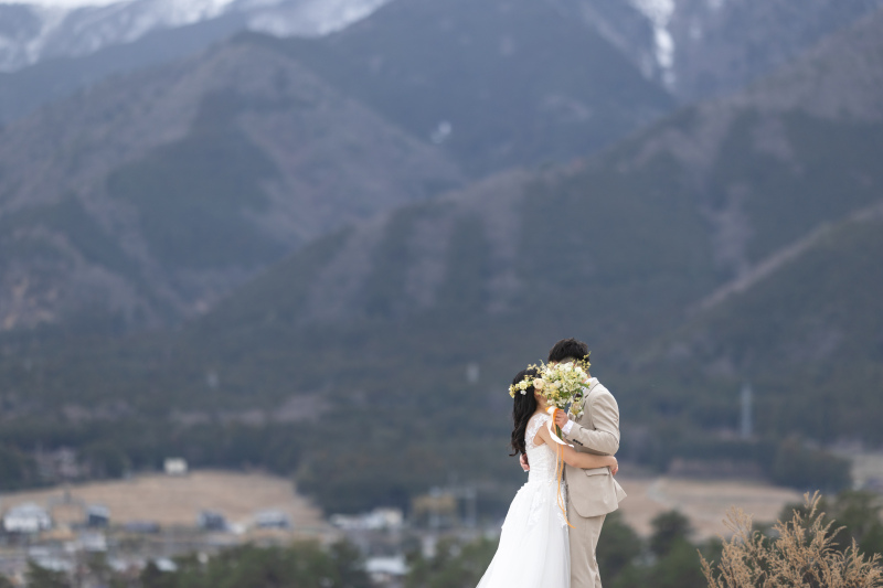 蓬莱山「をバックに。