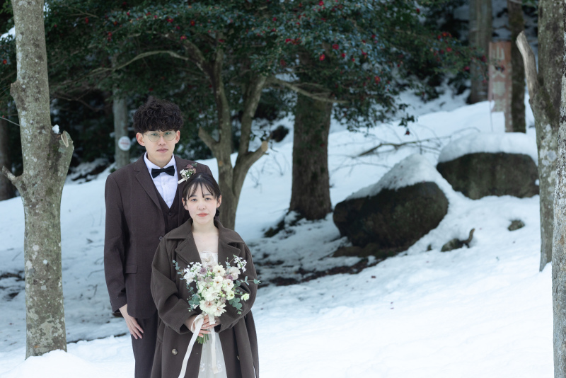 雪と琵琶湖の冬フォトプラン