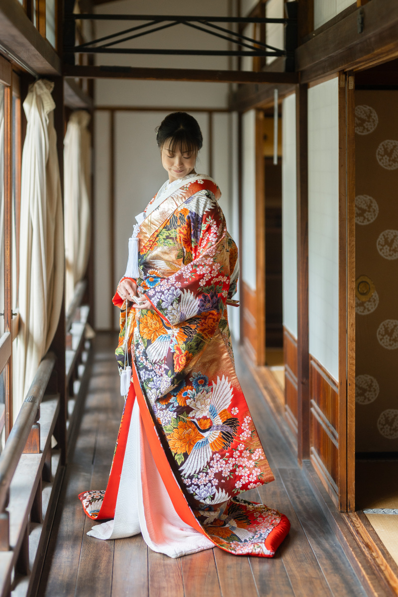 色打掛にチェンジ。