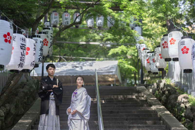 この日は夏祭りの準備も。