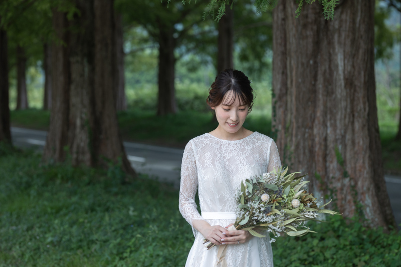 花嫁様のソロカットもたくさん撮影★