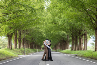 wacoya for wedding_メタセコイア並木道ロケーションフォト並木道【春夏】