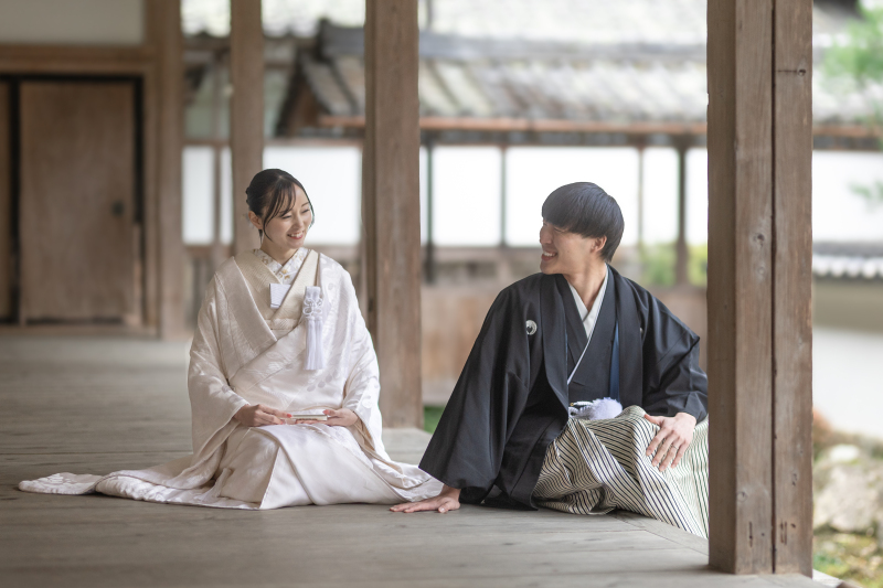 《滋賀和装1点》【早割10,000円OFF】10/1~12/31錦秋の比叡山坂本西教寺の撮影プラン★白無垢でも色打掛でもOK!