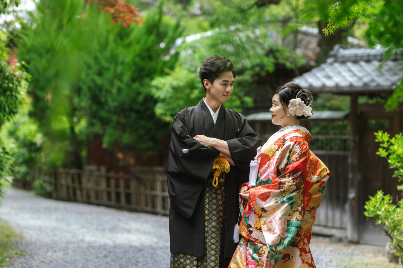 【京都和装1点プラン】《和装1点》最短納品一週間250カット保証|桜シーズンも通常価格でご案内。白無垢も色打掛も引き振袖もOK