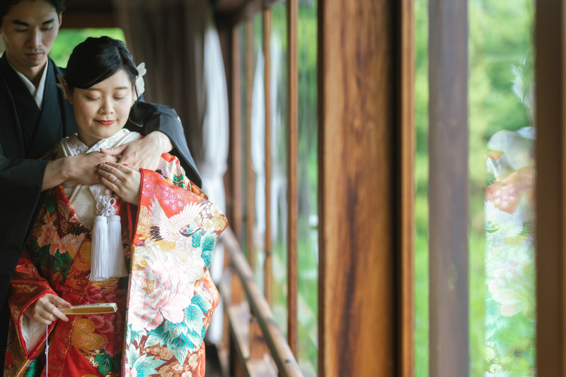 【京都和装1点プラン】《和装1点》最短納品一週間250カット保証|桜シーズンも通常価格でご案内。白無垢も色打掛も引き振袖もOK