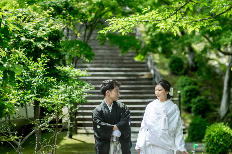 【8月末まで】夏プラン♪【滋賀和装1点】西教寺ロケとスタジオ撮影含★白無垢でも色打掛でもOK♪会食や挙式オプションも可能です。