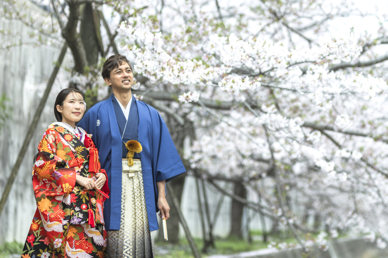 【京都和装白無垢＆色打掛】《和装２点》｜京都長岡天満宮での和装撮影を白無垢＋色打掛★春のオンシーズンも通常価格でご案内