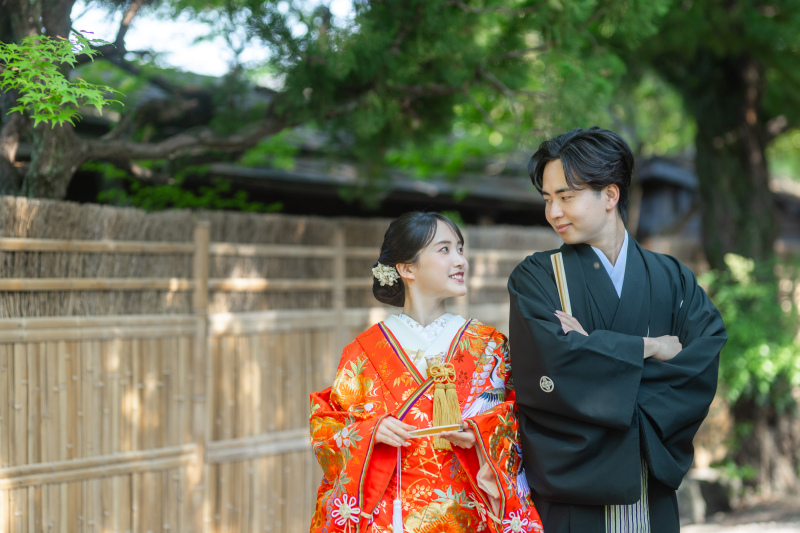 夏プラン【6/20~8/30の撮影日】【滋賀和装2点+琵琶湖洋装】京都長岡天満宮で和装2点撮影後、アトリエまで移動して琵琶湖撮影