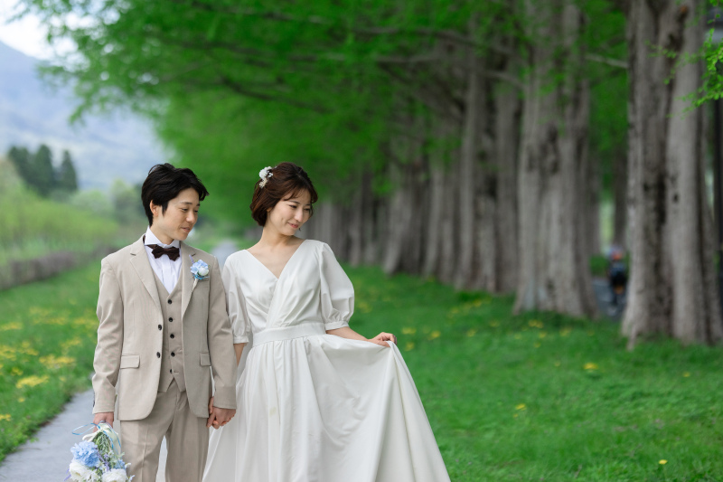 平日限定♪【メタセコイア＆お馬さん＆琵琶湖撮影】お問い合わせ多数のお馬さんとの撮影後、メタセコイア並木ロケーションフォト。