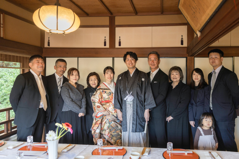 【会食付きプラン】撮る結婚式。和装でも洋装でも。撮影を行った後、ご会食でゆっくりとした時間を大切な皆様とお過ごしいただけます。