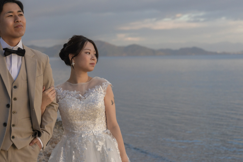 ★冬プラン第一弾★【琵琶湖ロケプラン】《洋装1点》300カット保証半日完結｜冬だからこその透明感。琵琶湖の一番美しい季節です。