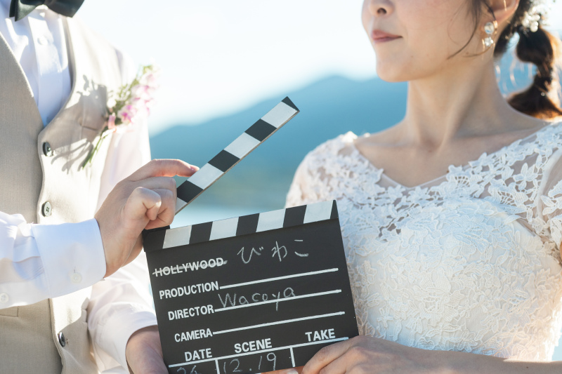 ★6月限定モニター企画★【琵琶湖洋装】静かな湖畔で「撮る」結婚式。お二人でもご家族でもお申込み可能なフォトウェディングプラン。