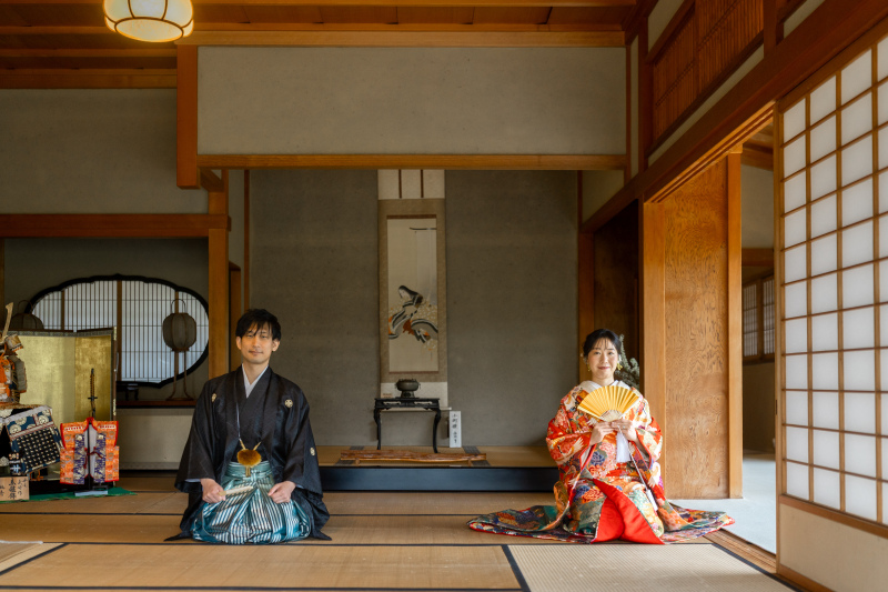 【東近江】藤井彦四郎邸宅での和装1点撮影プラン。屋内撮影で夏も涼しく。ご自宅での出張ヘアメイク着付けも同プライスでお承りOK★