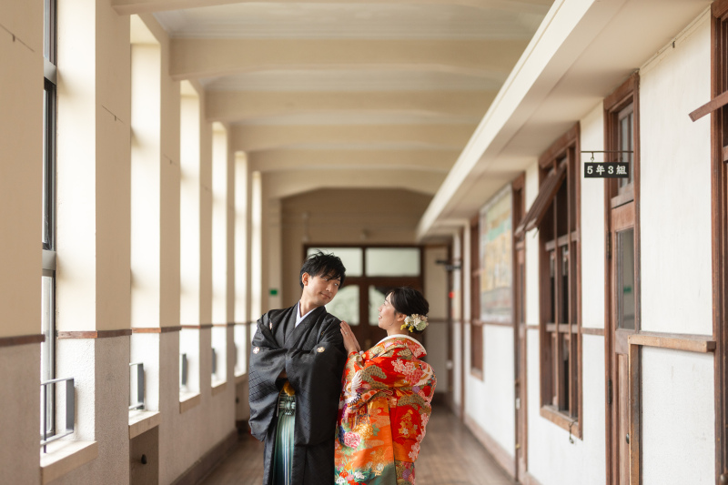 new!【東近江＆彦根エリア】和装洋装で2ロケーション｜600カットお渡し。近江商人邸宅＆レトロ洋館風旧豊郷小学校での屋内撮影