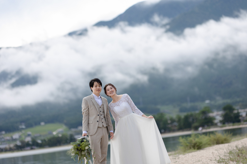【滋賀和装2点+洋装1点】白無垢&色打掛から琵琶湖洋装ロケフォトプラン★前撮りをすべて抑えたフルパッケージプランです。