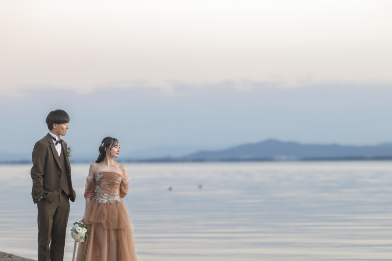 【2月末までの限定プラン】最短納品3日。琵琶湖ロケーションフォトプラン+スタジオ撮影付きデータ200カット保証。