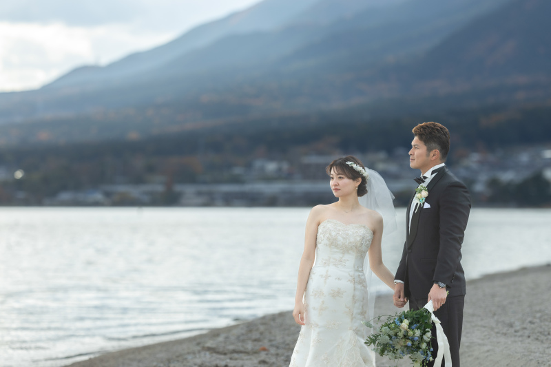【琵琶湖ロケプラン】《洋装1点》300カット保証半日完結も可能★|暑さも落ち着いてよい季節。夕方撮影もOK。前撮りに◎