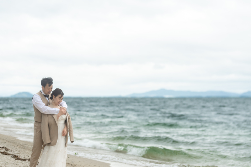 夏プラン【6/20~8/30の撮影日】【京都和装+琵琶湖洋装】比叡山坂本西教寺で和装撮影後、志賀アトリエまで移動して琵琶湖撮影