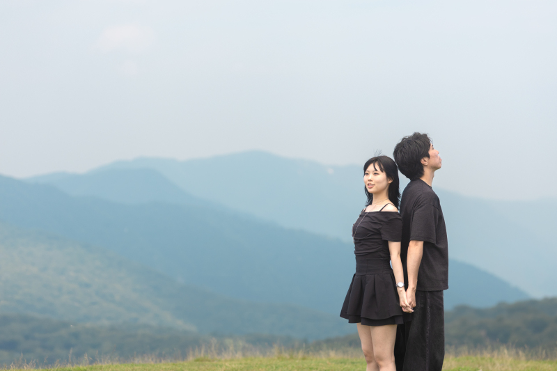 new!【蓬莱山&琵琶湖】★滋賀の雄大な大自然を二人占め★湖と山のフォトウェディングを。蓬莱山&琵琶湖ロケーションフォト。