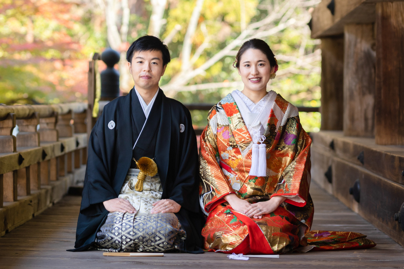 【京都和装】《和装二点》白無垢&色打掛和装2点プラン京都でも人も少なく貸し切りロケも可能。紅葉シーズンもまだ間に合います★
