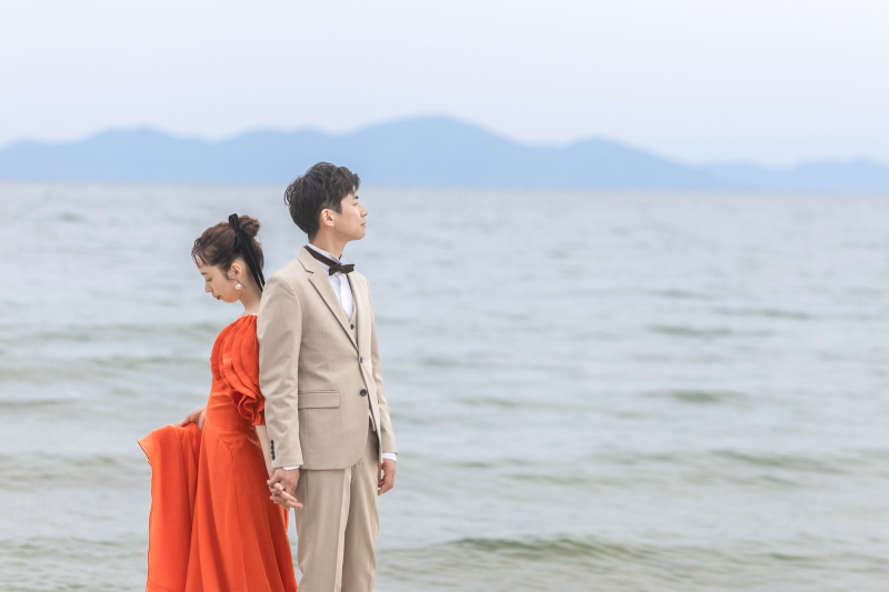 【直前割最安値】◎9月末まで◎《琵琶湖洋装1点》琵琶湖プラン★湖西の琵琶湖のシークレットビーチでの貸し切りロケ