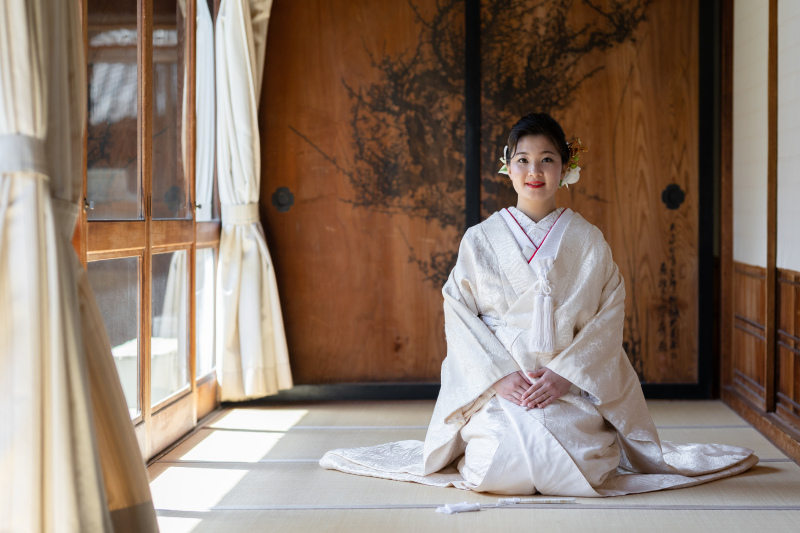 【京都和装】《和装二点》白無垢&色打掛和装2点プラン京都でも人も少なく貸し切りロケも可能。紅葉シーズンもまだ間に合います★