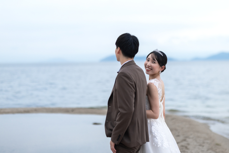 早割有★【秋プラン】《滋賀和装+琵琶湖洋装》ショートムービー5カットプレゼント★西教寺で和装撮影後、琵琶湖へ移動して洋装撮影★