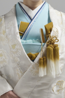 掛下コーディネート水色　重衿紺銀1