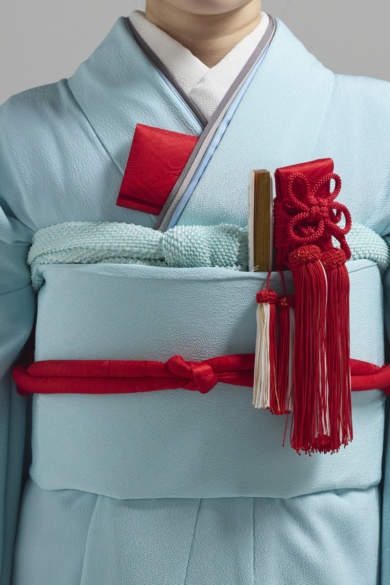 掛下コーディネート水色　重衿モカグレー1