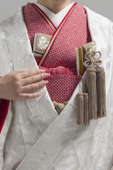 掛下コーディネート赤　重衿赤ベージュ1