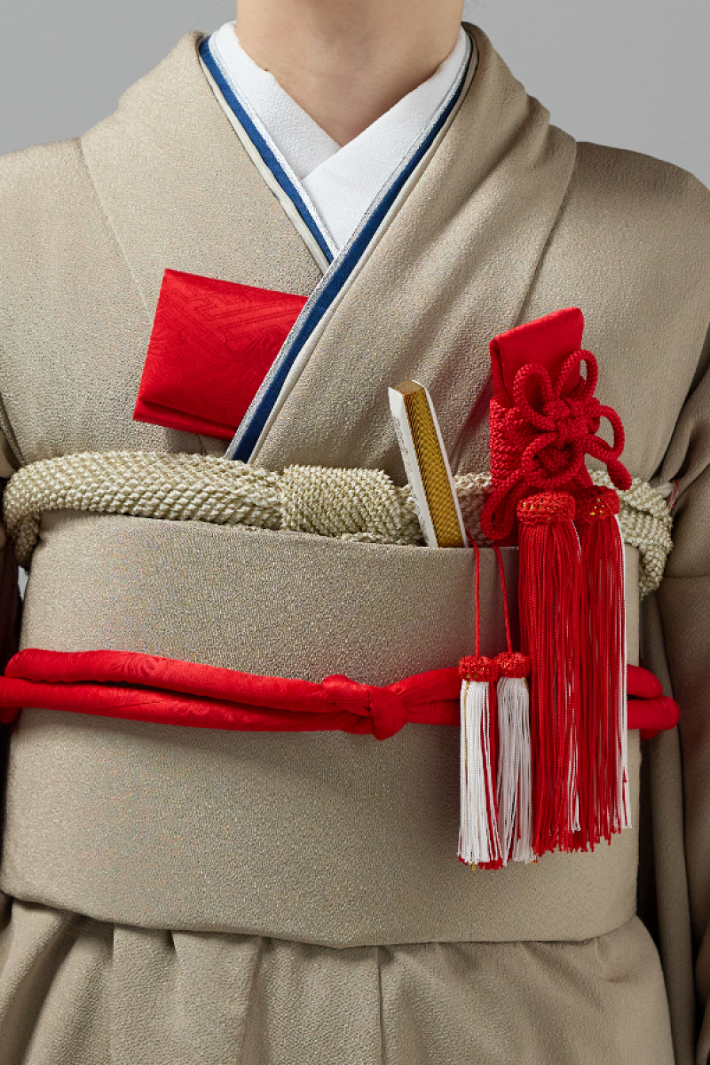 掛下コーディネート茶色　重衿紺銀2