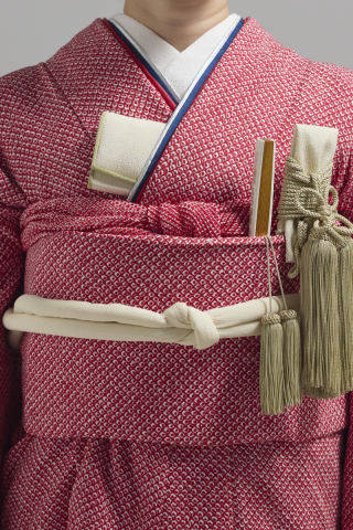 掛下コーディネート赤　重衿紺銀2