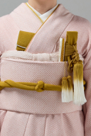 掛下コーディネート薄赤　重衿ベージュ金1