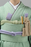 掛下コーディネート薄緑　重衿モカグレー2