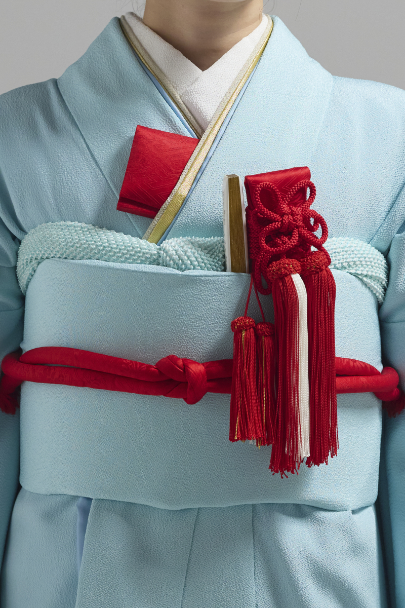 掛下コーディネート水色　重衿ベージュ金2