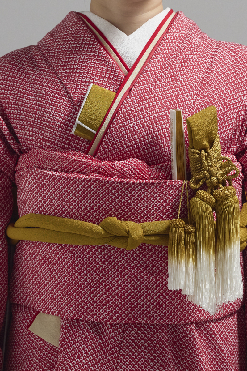 掛下コーディネート赤　重衿赤ベージュ2