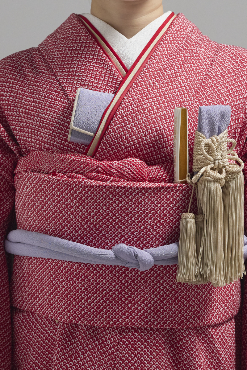 掛下コーディネート赤　重衿赤ベージュ2