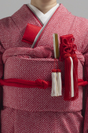 掛下コーディネート赤　重衿モカグレー2