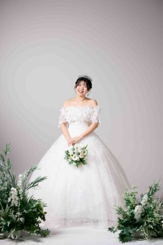 よく着られているウェディングドレス