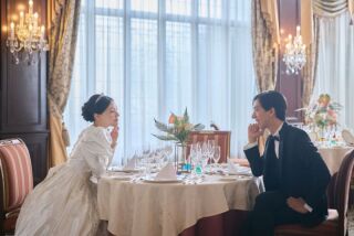 式場でシンプルかわいい写真