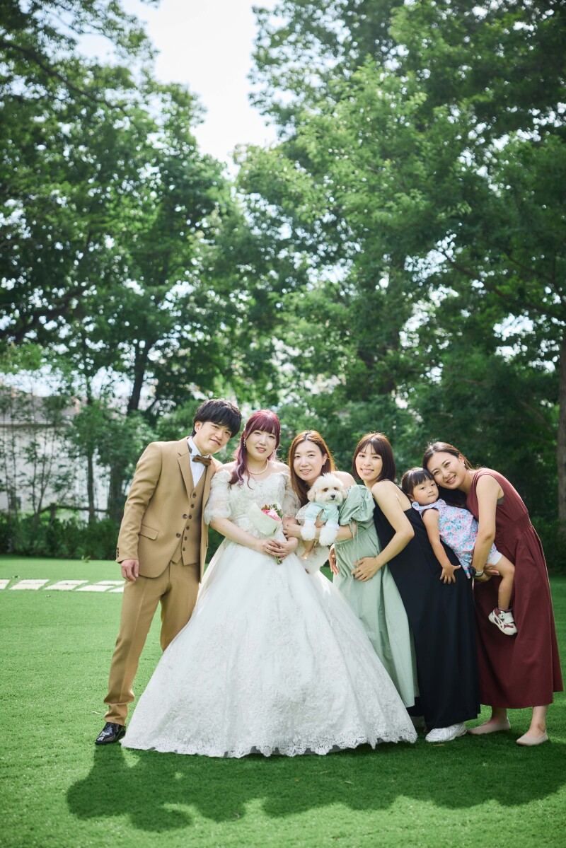 洋装でも記念撮影！