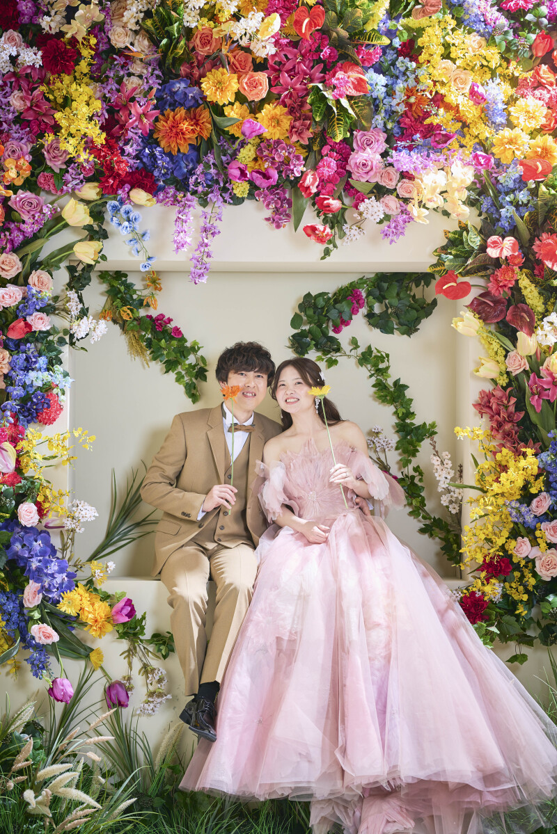 お花のドレスでお花に囲まれて!