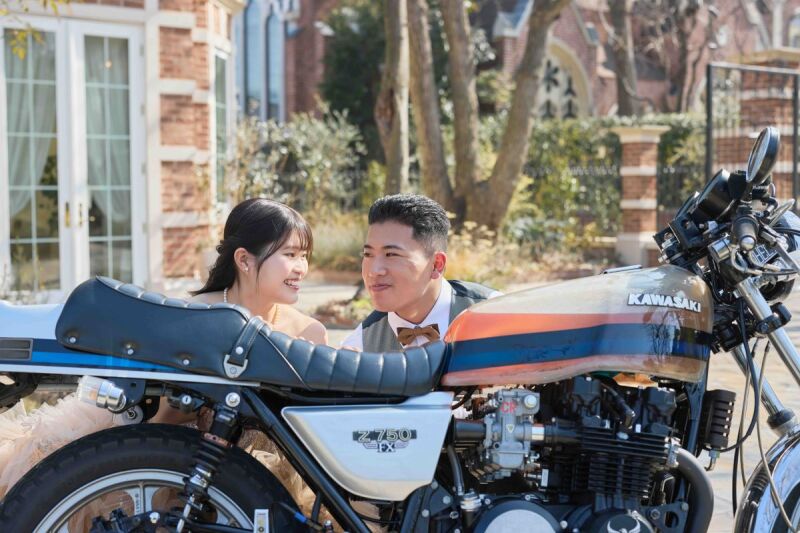 愛車と愛妻とフォトウエディング